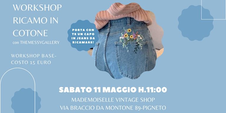 WORKSHOP RICAMO IN COTONE