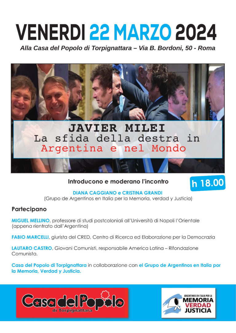 JAVIER MILEI La sfida della destra in Argentina e nel Mondo