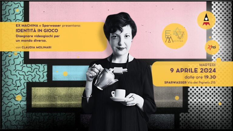 Identità in gioco – Disegnare videogiochi per un mondo diverso. Con CLAUDIA MOLINARI