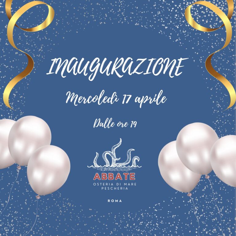 INAUGURAZIONE ABBATE OSTERIA DI MARE