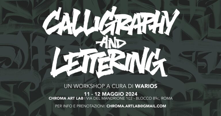 MASTERCLASS DI CALLIGRAFIA & HAND LETTERING con WARIOS