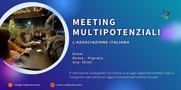 Meeting Multipotenziali | Lazio