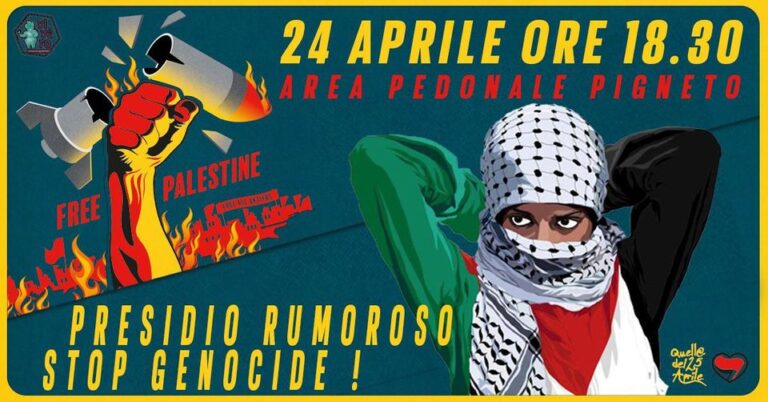 Presidio rumoroso per la PALESTINA – Pigneto