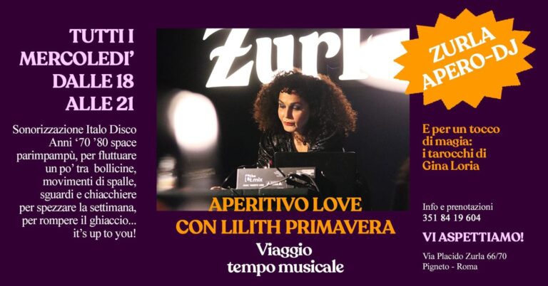 ZURLA APERO DJ PRESENT LILITH PRIMAVERA