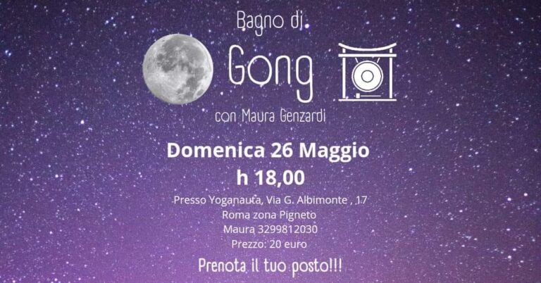 Bagno di Gong con Maura Genzardi