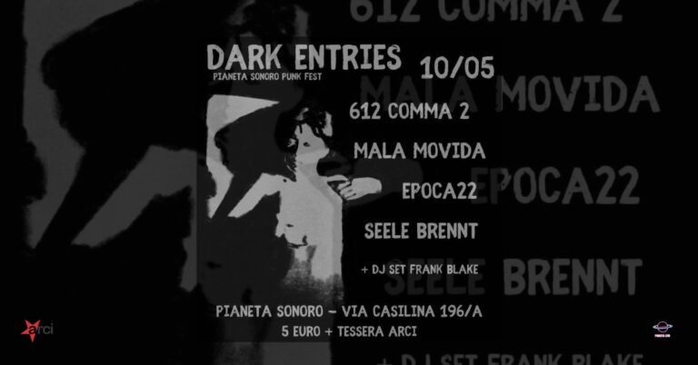 𝐃𝐚𝐫𝐤 𝐄𝐧𝐭𝐫𝐢𝐞𝐬 live concert + 𝐃𝐚𝐧𝐳𝐚 𝐂𝐨𝐬𝐦𝐢𝐜𝐚 dj set