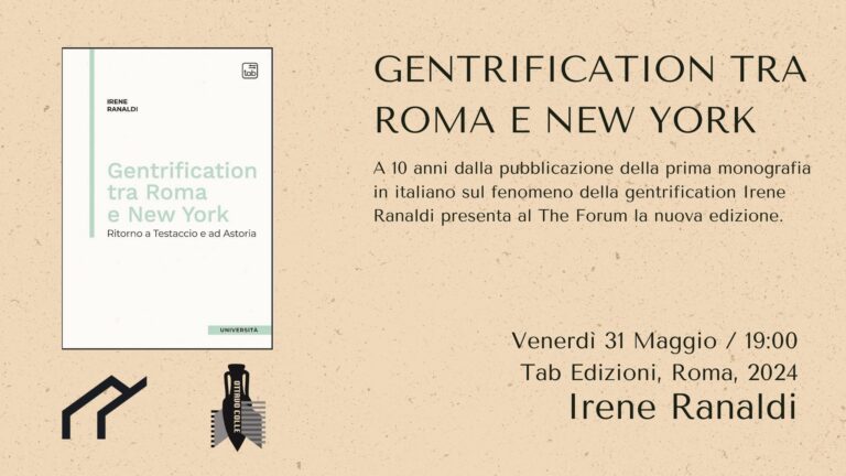 “Gentrification tra Roma e New York” di Irene Ranaldi