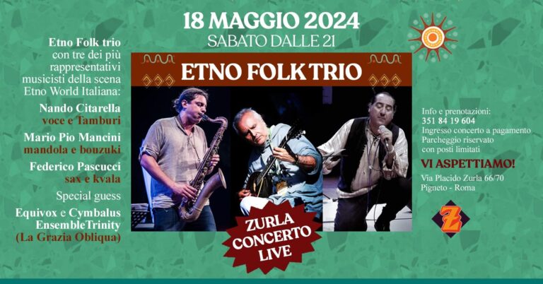 ZURLA CONCERTO LIVE pRESENT ETNO FOLK TRIO