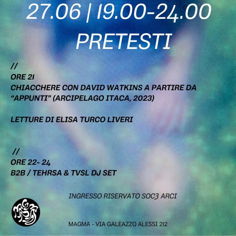 PRETESTI // book presentation // Tehrsa & TVSL dj set