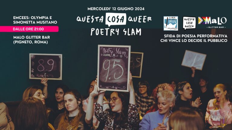 Queer Poetry Slam: gara di poesia performativa