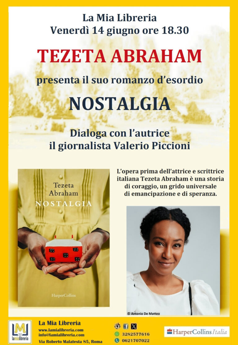 TEZETA ABRAHAM presenta il suo romanzo d’esordio NOSTALGIA
