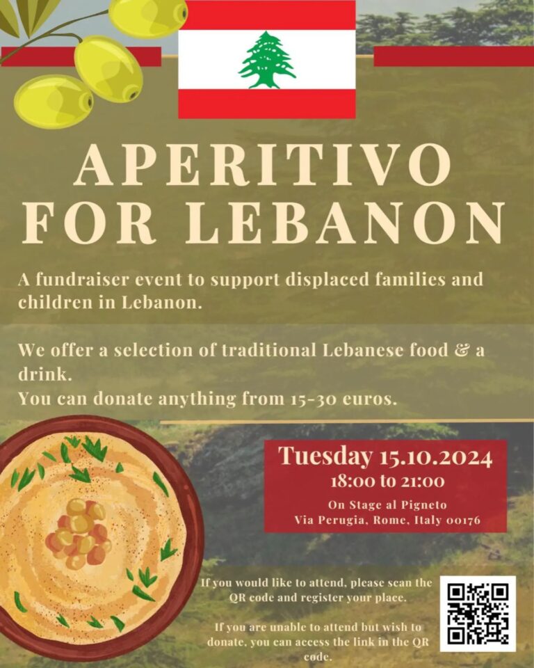 Aperitivo Libanese Solidale