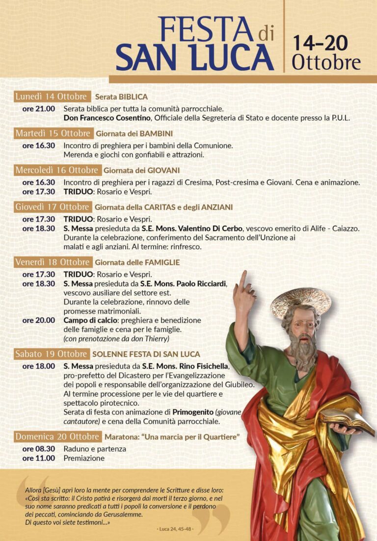 FESTA DI SAN LUCA 2024