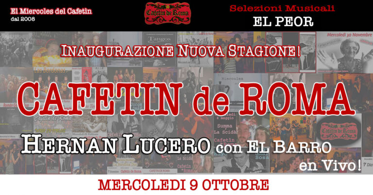 INAUGURAZIONE NUOVA STAGIONE CAFETIN DE ROMA! HERNAN LUCERO y EL BARRO Duo EN VIVO! TDJ EL PEOR!