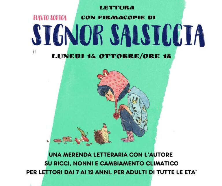 Lettura con firmacopie di “Signor Salsiccia”