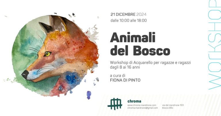 Animali del Bosco: Workshop di Acquarello per ragazzi e ragazze