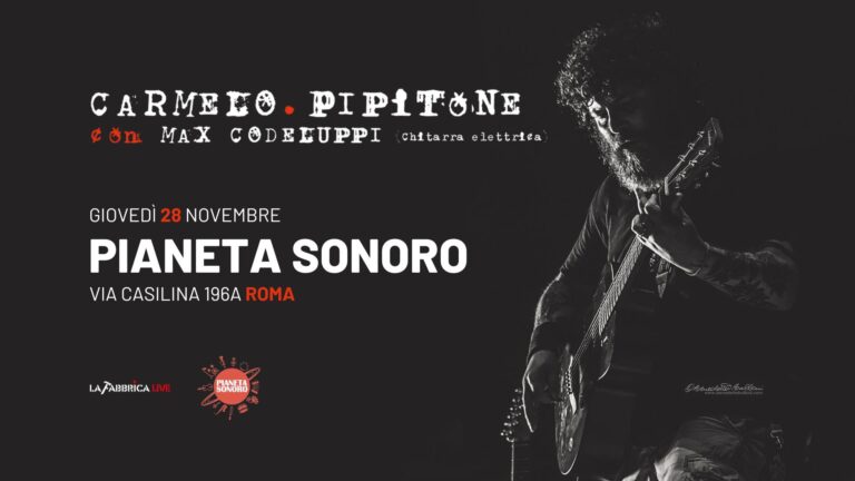 Carmelo Pipitone (Marta sui Tubi) & Max Codeluppi Live