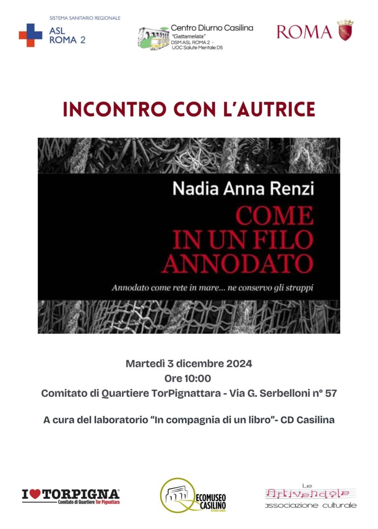 presentazione del libro “Come in un filo annodato”