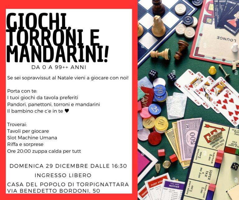 GIOCHI, TORRONI E MANDARINI! Da 0 a 99++
