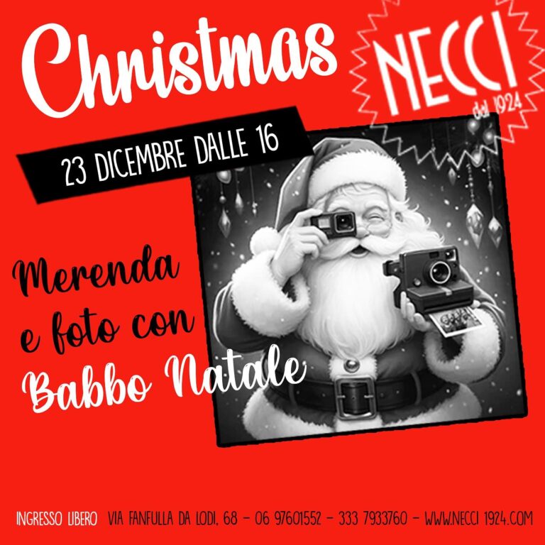 Merenda e foto con BABBO NATALE