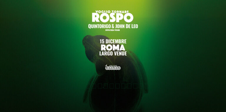QUINTORIGO e JOHN DE LEO | Voglio tornare ROSPO 1999/2024 Tour
