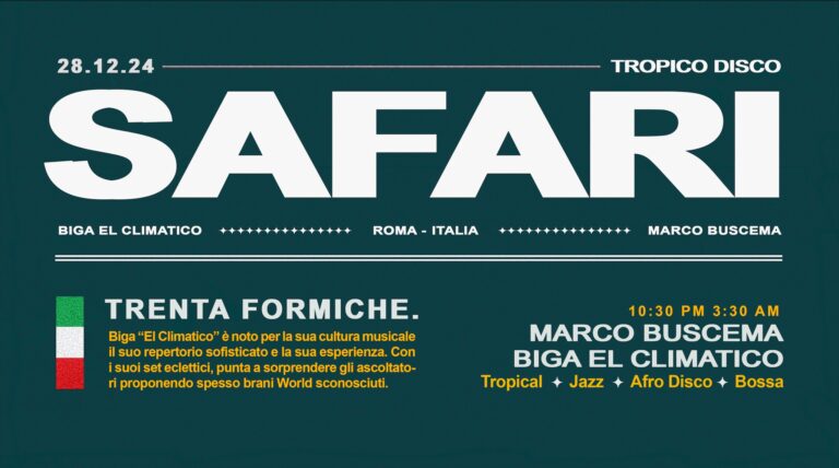 Tropico Disco Safari w/ BIGA