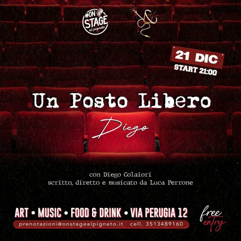 Un posto libero (Diego) | Luca Perrone