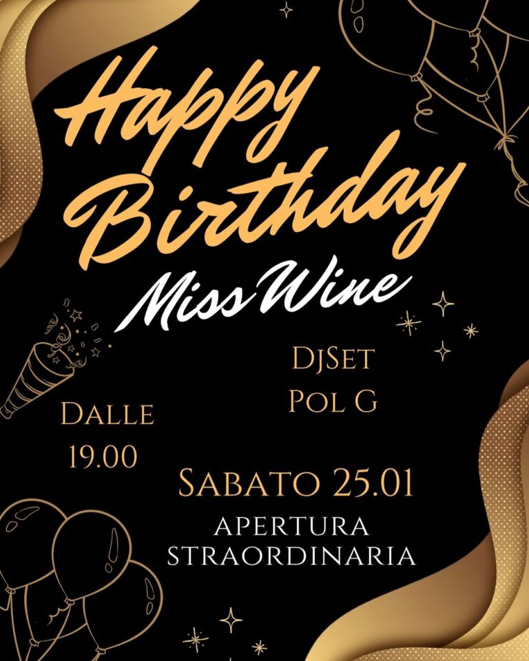 Happy Birthday Miss Wine