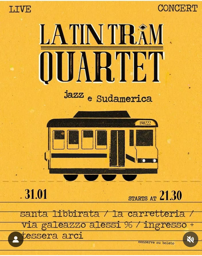 LATIN TRAM QUARTET – JAZZ E SUD AMERICA