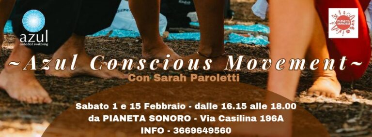 Lezioni di Azul Conscious Movement con Sarah Paroletti // due sabati al mese
