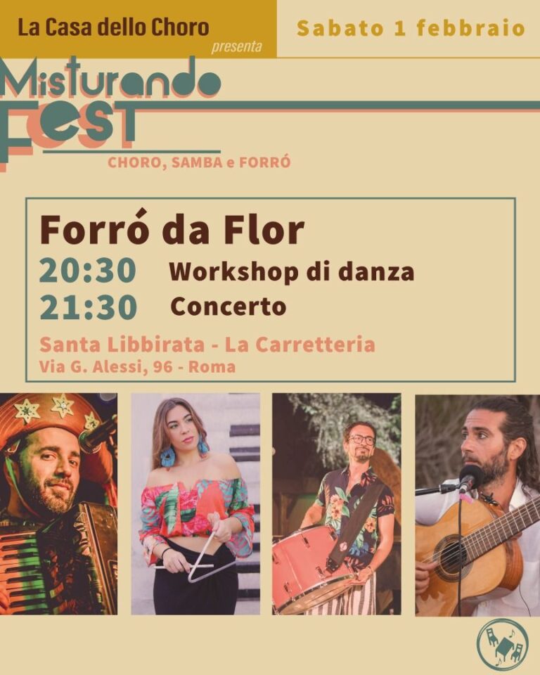 Misturando Fest – Forró da Flor: concerto + workshop di ballo