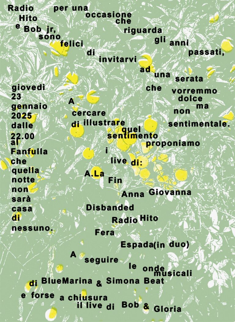 Una serata musicale a cura di Radio Hito & Bob jr