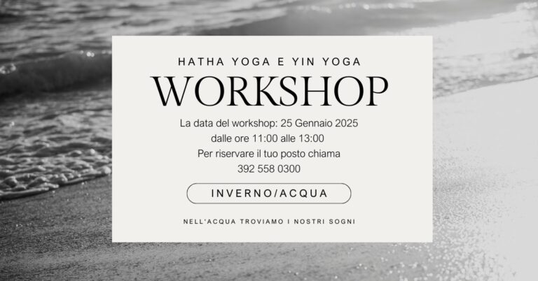 Workshop Hatha yoga e Yin Yoga