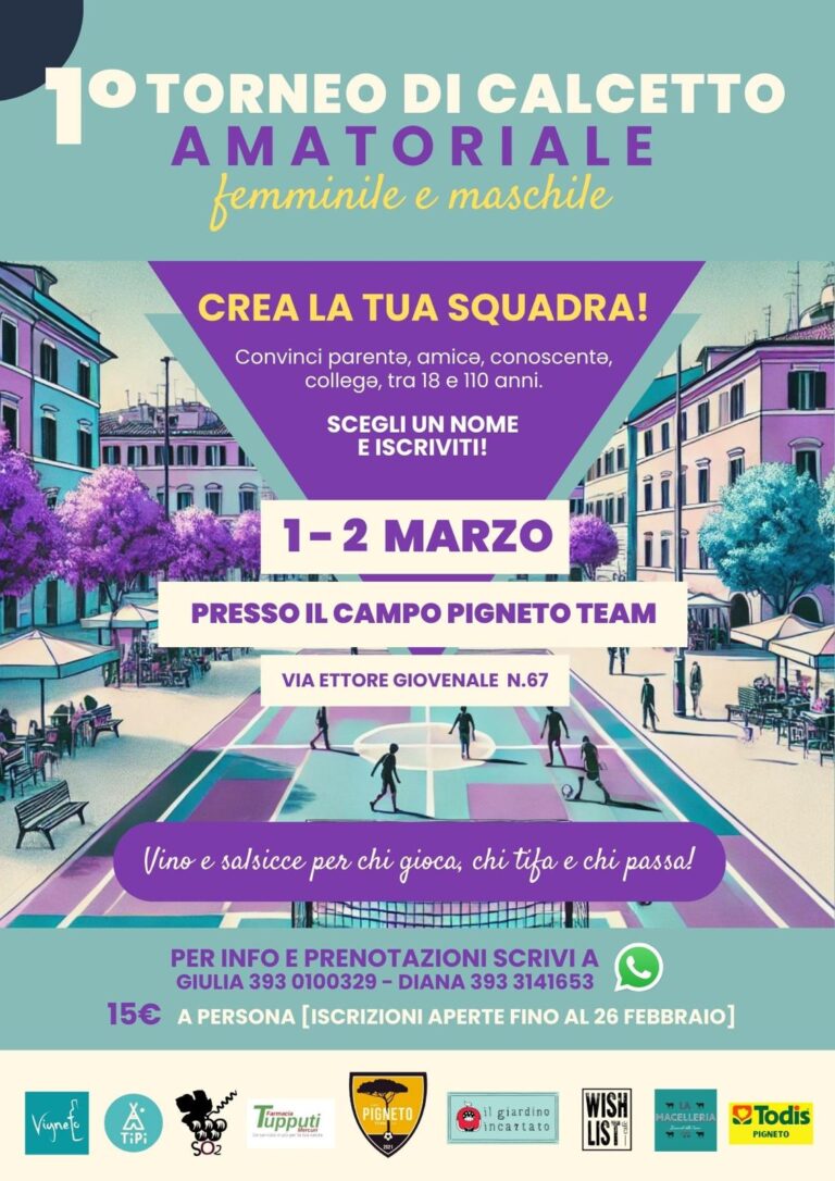 1° TORNEO DI CALCETTO DEL PIGNETO