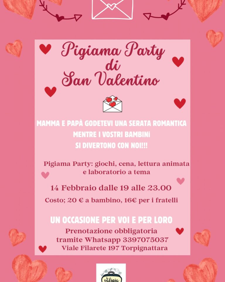 Pigiama Party di San Valentino