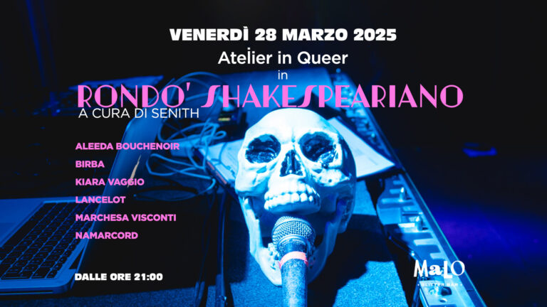 Atelier in Queer presenta Rondò Shakespeariano