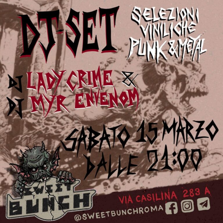 DJ SET punk & metal Lady Crime + Myr Envenom
