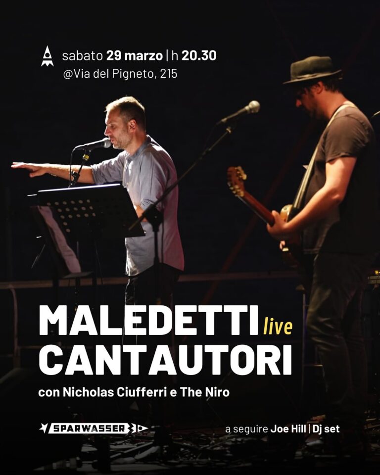 MALEDETTI CANTAUTORI Presentazione | Live | Dj set