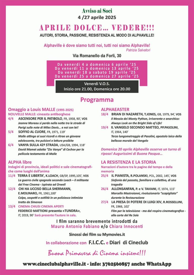 APRILE DOLCE… VEDERE!!!