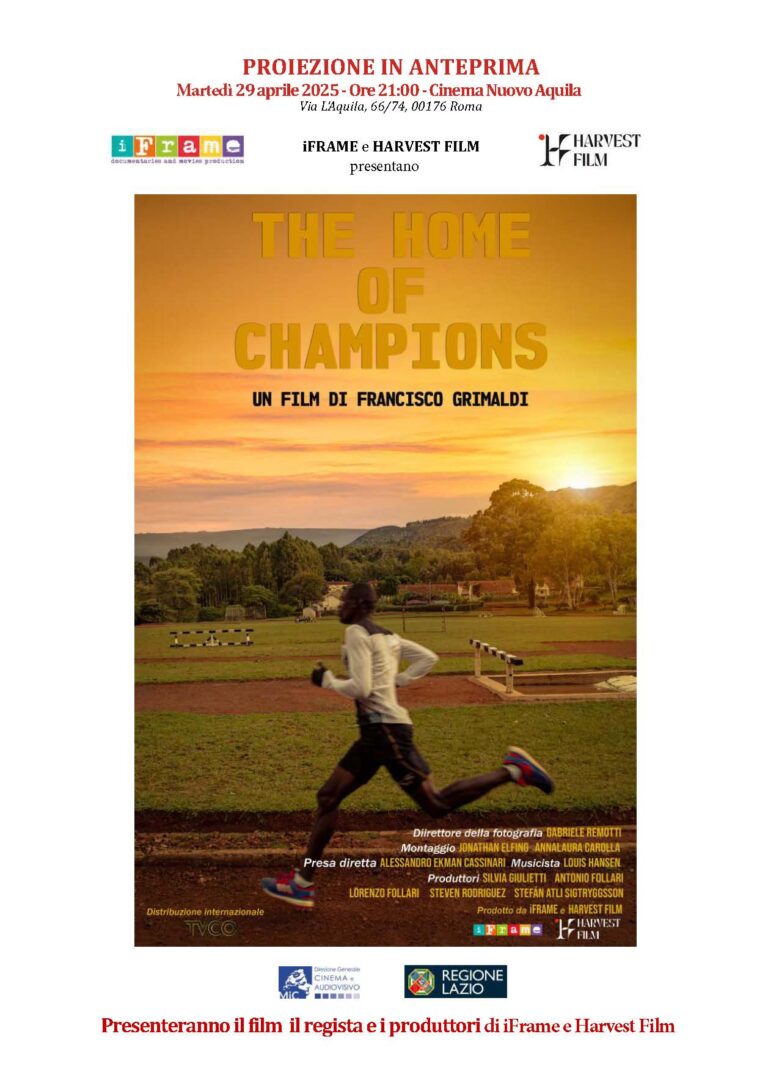 INCONTRO CON IL REGISTA FRANCISCO GRIMALDI PER THE HOME OF CHAMPIONS