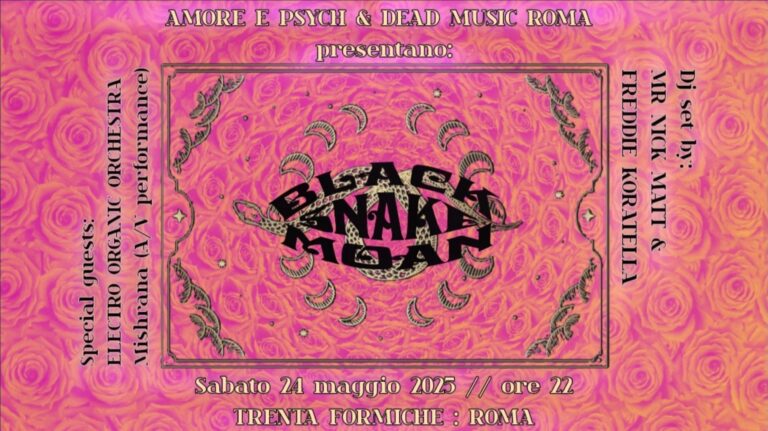 Amore e Psych & Dead Music: BLACK SNAKE MOAN live | Electro Organic Orchestra (A/V performance)