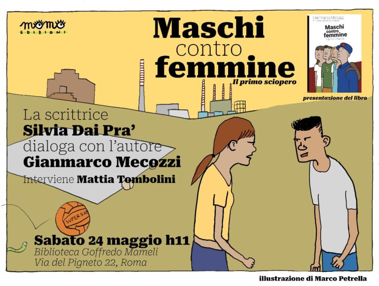 Giammarco Mecozzi presenta Maschi contro femmine. Il primo sciopero