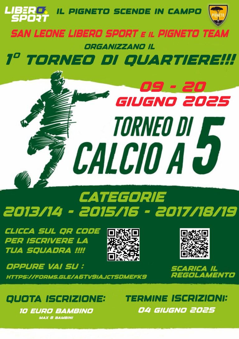 IL PIGNETO SCENDE IN CAMPO