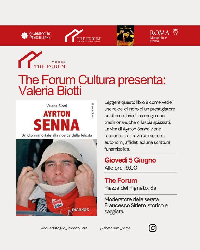 Valeria Biotti presenta il suo libro ” Ayrton Senna”