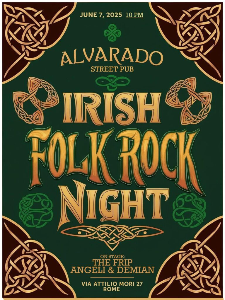 Alvarado Irish Folk Rock Night