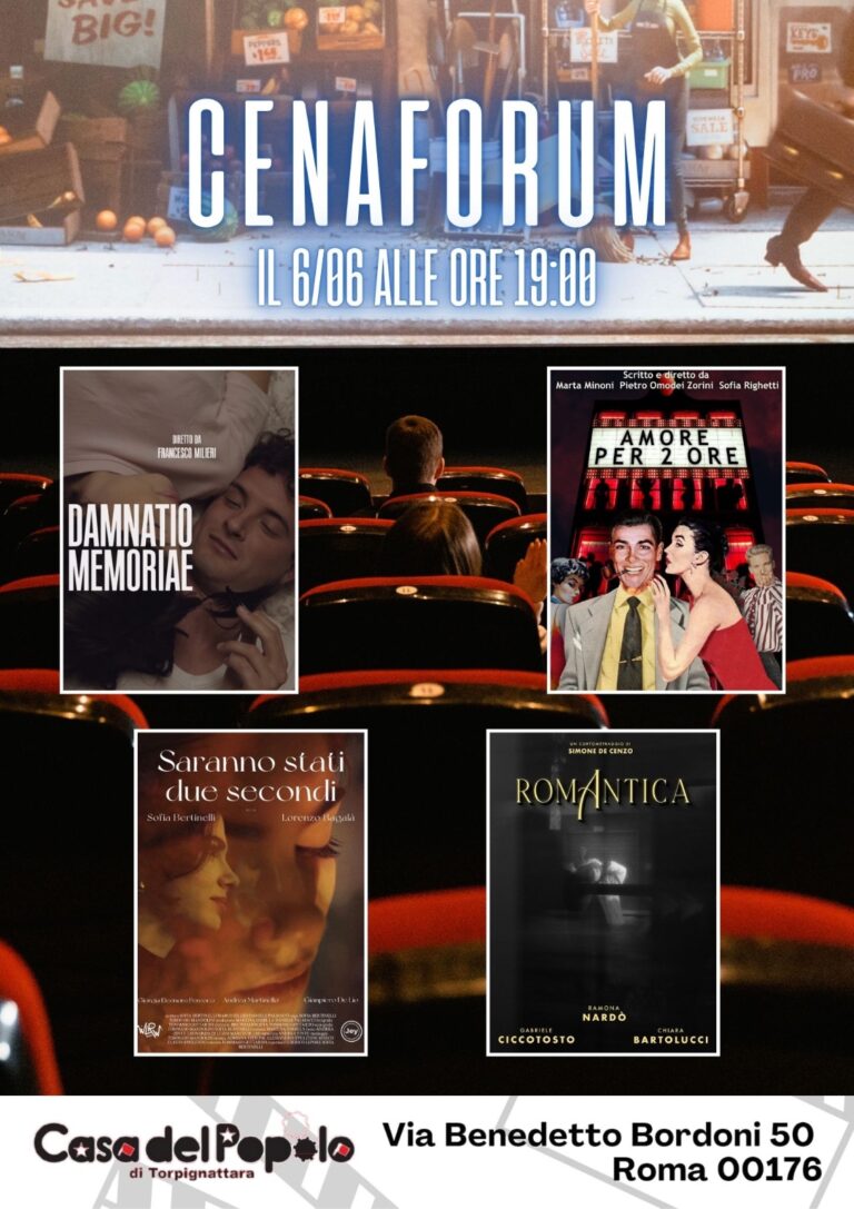 CENAFORUM – Vi presentiamo 4 cortometraggi