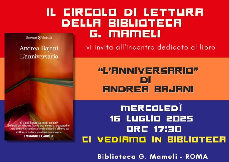 Appuntamento con il Circolo di Lettura