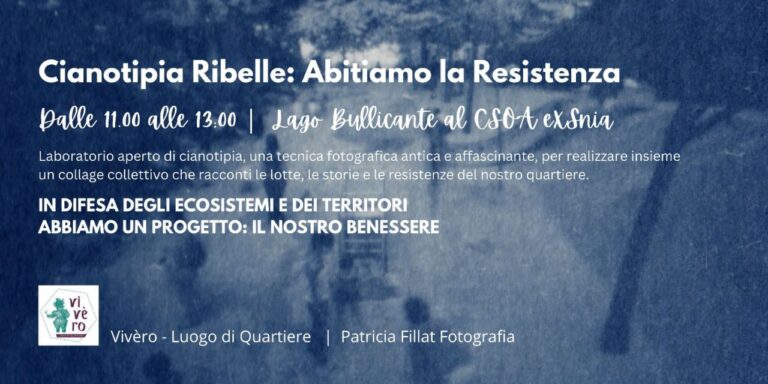 Cianotipia Ribelle: Abitiamo la Resistenza