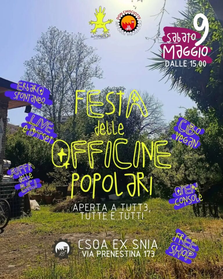 FESTA DELLE OFFICINE POPOLARI