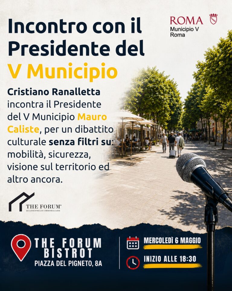 Incontro con il presidente del V Municipio
